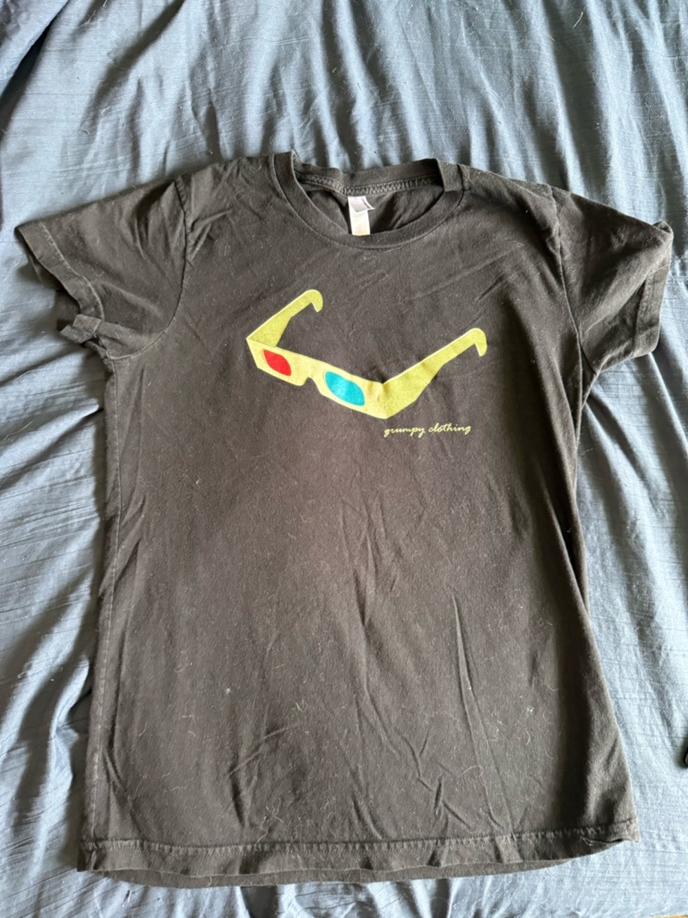 American Apparel Black Crewneck Tee with Brand Tag